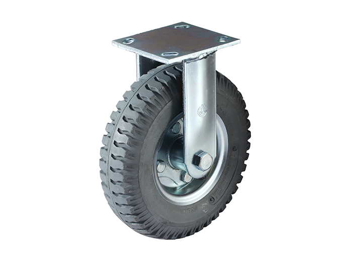 Pneumatic Caster Top Plate-Swivel/Rigid