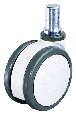 CPT Twin Wheel Caster - Round Stem