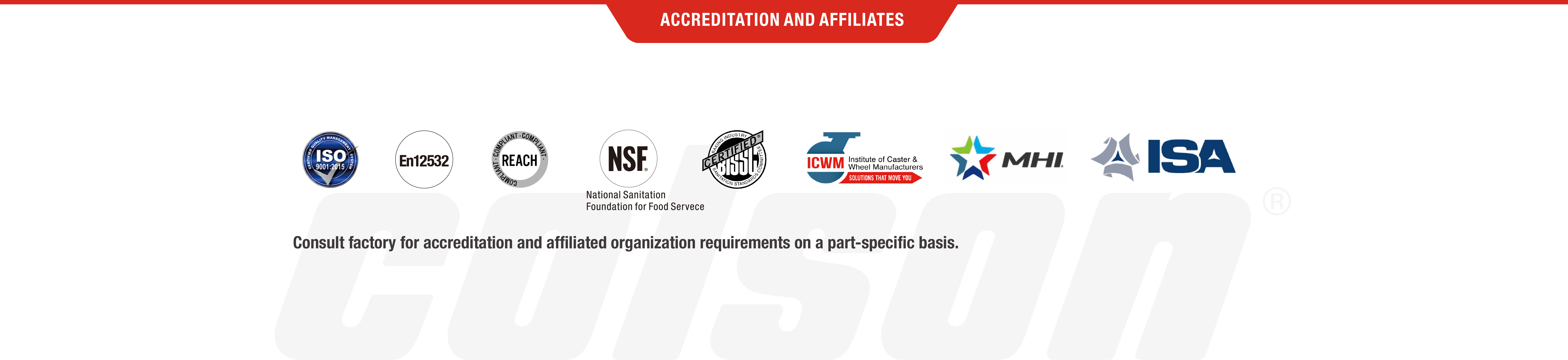 ACCREDITATION AND AFFILIATES
